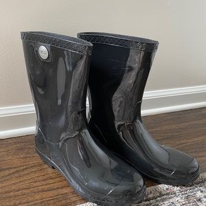 UGG Black Rain Boots